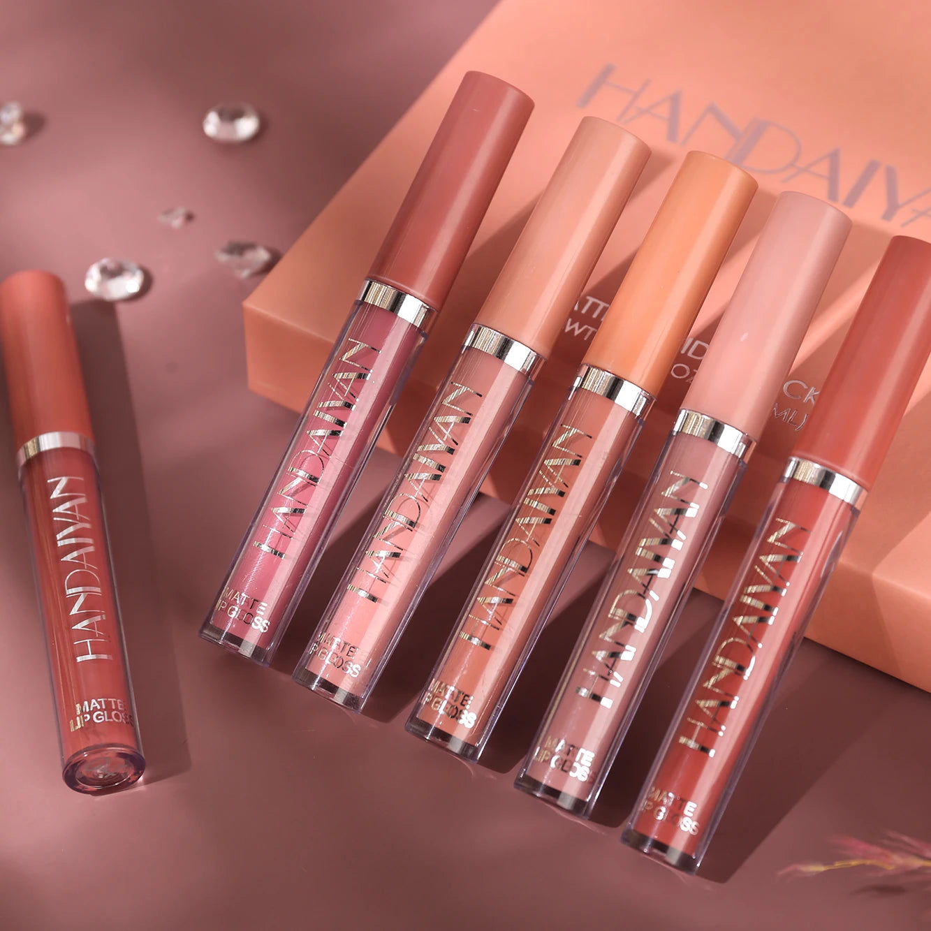 Lip Gloss Batom de Veludo Fosco À Prova D'Água